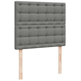 Giroletto a Molle con Materasso Grigio Scuro 120x190cm Tessuto
