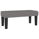 Giroletto a Molle con Materasso Grigio Scuro 120x190cm Tessuto