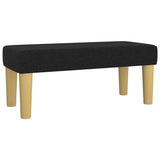 Giroletto a Molle con Materasso Nero 120x190 cm in Tessuto