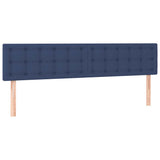 Giroletto a Molle con Materasso Blu 120x190 cm in Tessuto