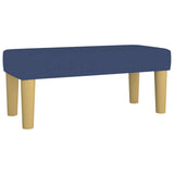 Giroletto a Molle con Materasso Blu 120x190 cm in Tessuto