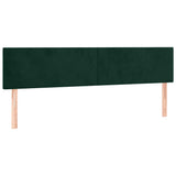 Giroletto a Molle con Materasso Verde Scuro 120x190 cm Velluto