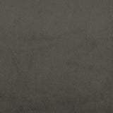 Giroletto a Molle con Materasso Grigio Scuro 120x190 cm Velluto