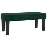 Giroletto a Molle con Materasso Verde Scuro 120x190 cm Velluto
