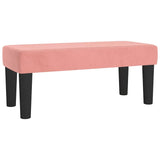 Giroletto a Molle con Materasso Rosa 120x190 cm in Velluto