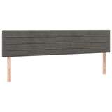 Giroletto a Molle con Materasso Grigio Scuro 120x190 cm Velluto