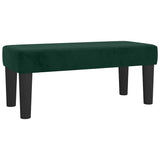 Giroletto a Molle con Materasso Verde Scuro 120x190 cm Velluto