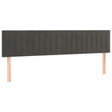 Giroletto a Molle con Materasso Grigio Scuro 120x190 cm Velluto