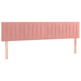Giroletto a Molle con Materasso Rosa 120x190 cm in Velluto
