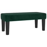 Giroletto a Molle con Materasso Verde Scuro 120x190 cm Velluto