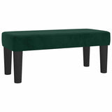 Giroletto a Molle con Materasso Verde Scuro 120x190 cm Velluto