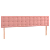 Giroletto a Molle con Materasso Rosa 120x190 cm in Velluto