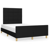 Giroletto senza Materasso Nero 120x190 cm in Tessuto