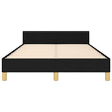 Giroletto senza Materasso Nero 120x190 cm in Tessuto