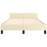 Giroletto senza Materasso Crema 120x190 cm Similpelle