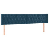 Giroletto senza Materasso Blu Scuro 120x190 cm Velluto