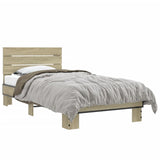 Giroletto Rovere Sonoma 75x190cm in Legno truciolato e Metallo