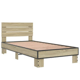 Giroletto Rovere Sonoma 75x190cm in Legno truciolato e Metallo
