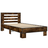 Giroletto Rovere Fumo 90x190 cm in Legno truciolato e Metallo