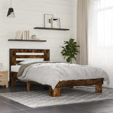 Giroletto Rovere Fumo 90x190 cm in Legno truciolato e Metallo