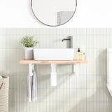 Reggimensole per Lavabo 2 pz Bianche Trapezio in Acciaio