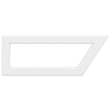 Reggimensole per Lavabo 2 pz Bianche Trapezio in Acciaio