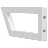 Reggimensole per Lavabo 2 pz Bianche Trapezio in Acciaio