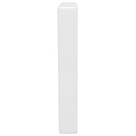 Reggimensole per Lavabo 2 pz Bianche Trapezio in Acciaio