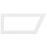 Reggimensole per Lavabo 2 pz Bianche Trapezio in Acciaio