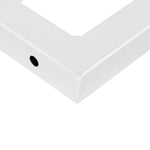 Reggimensole per Lavabo 2 pz Bianche Trapezio in Acciaio