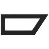 Reggimensole per Lavabo 2 pz Nere Trapezio in Acciaio