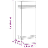 Applique da Esterno 2 pz Nere in Acciaio Inossidabile