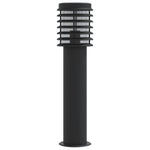 Lampada da Terra per Esterni Nera 60 cm in Acciaio Inox