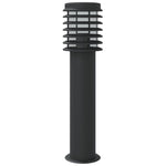 Lampada da Terra per Esterni Nera 60 cm in Acciaio Inox