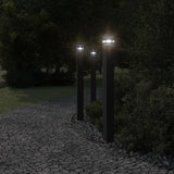Lampada da Terra per Esterni con Presa Nera 110 cm Alluminio