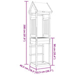 Torre da Gioco 52,5x46,5x208 cm in Legno Massello di Pino