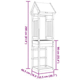 Torre da Gioco 52,5x46,5x208 cm in Legno Massello di Pino