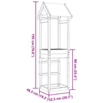 Torre da Gioco 52,5x46,5x195 cm in Legno Massello di Pino