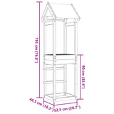 Torre da Gioco 52,5x46,5x195 cm in Legno Massello di Pino