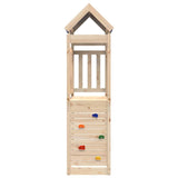 Torre da Gioco con Arrampicata 110,5x52,5x215 cm Massello Pino