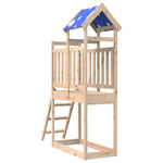 Torre Gioco con Scaletta 110,5x52,5x215cm Legno Massello Pino