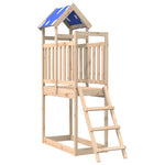 Torre Gioco con Scaletta 110,5x52,5x215cm Legno Massello Pino