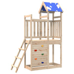 Torre da Gioco con Arrampicata 110,5x52,5x215 cm Massello Pino