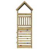 Torre da Gioco con Arrampicata 85x52,5x265 cm Pino Impregnato