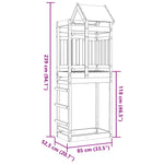 Torre da Gioco 85x52,5x239 cm in Legno Massello di Pino