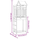 Torre da Gioco 85x52,5x239 cm in Legno Massello di Pino