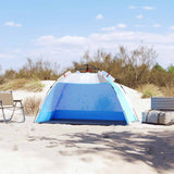 Tenda da Spiaggia 2Persone Azzurro Rilascio Rapido Impermeabile