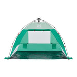 Tenda da Spiaggia 2 Persone Verde Rilascio Rapido Impermeabile