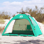 Tenda da Spiaggia 2 Persone Verde Rilascio Rapido Impermeabile