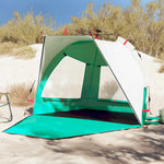 Tenda da Spiaggia 2 Persone Verde Rilascio Rapido Impermeabile